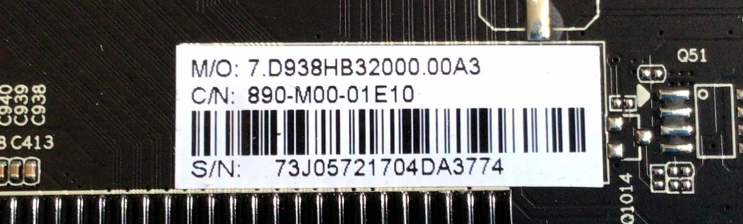 KIT DE TARJETAS PARA TV ELEMENT / MAIN 890-M00-01E10 / E17063-SY / CV938H-B / T-CON 55.55T32.C10 / 5555T32C10 / 55T32-C0B / FUENTE MP5055-158V660 / 890-PM3-5055 / PANEL T550-0UK-DLED / DISPLAY T550QVN05.0 / MODELO EL4KAMZ5517 LE-55GUK-A1 - Imagen 4